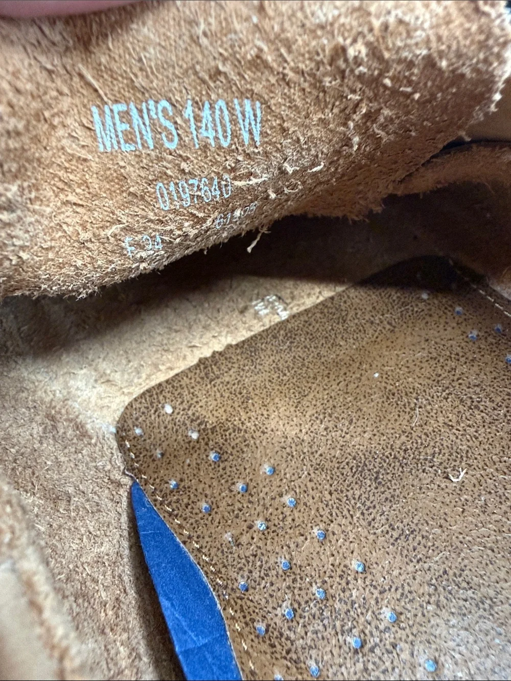 Sperry Shoes Mens 14 Tan Leather Boat 2 Eye Top Sider Slip On Loafer Classic